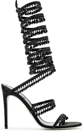 Rene Caovilla Sandali Chandelier 105mm - Nero