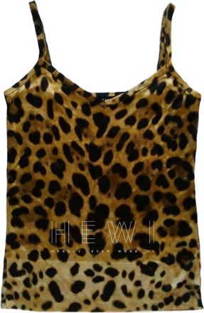 Dolce & Gabbana Leopard Print Silk Tank Top