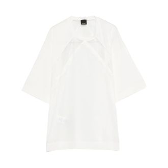 Pinko T-Shirts, female, White, Size: XS Stephanie Z05