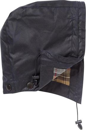 Barbour Marineblauwe Gewaxte Katoenen Capuchon - Dames - Hoeden - Blauw - ONE Size - Katoen - Accessoires