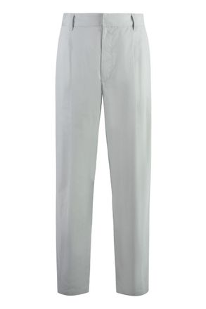 パンツ BOTTEGA VENETA Women Straight Pants 805025V4M30 1962 grey BOTTEGA VENETA Pleated wool-blend straight-leg pants | NET-A