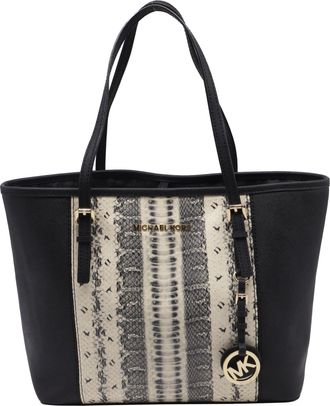 Michael Kors Small Travel Tote in Black Saffiano Leather