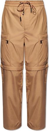 Moncler Broeken met afneembare pijpen - Heren - Straight fit broeken - Beige - L - Broeken