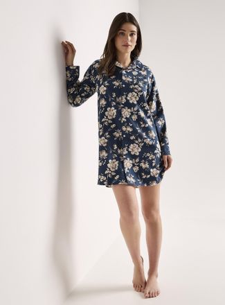 Lauren Ralph Lauren Womens Elegant blooms flannel nightshirt