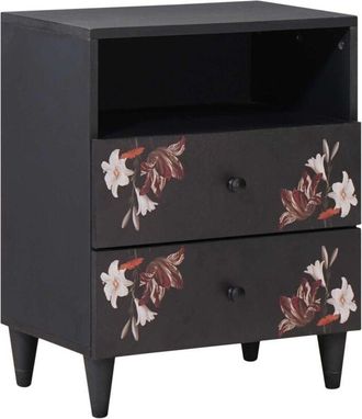vidaXL Bedside Table Multicolour 50 x 33 x 60 cm Solid Mango Wood vidaXL
