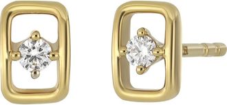 Bony Levy 18K Yellow Gold Diamond Geometric Stud Earrings at Nordstrom Rack
