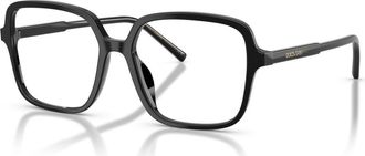 Dolce & Gabbana 55mm Square optical glasses in Black at Nordstrom