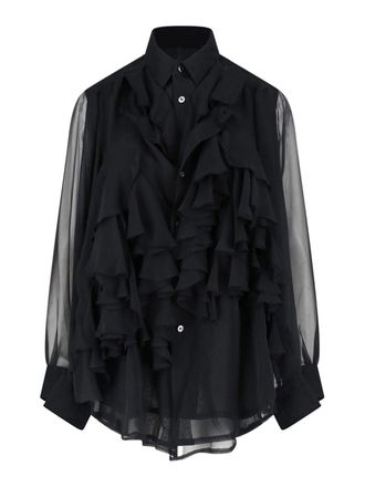 Comme Des Gar&ccedil;ons Ruffle shirt