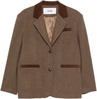 Eleh Corduroy-trim Blazer