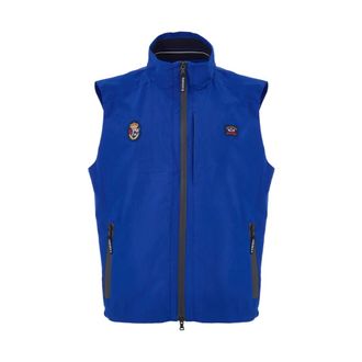 Paul & Shark Waistcoats, male, Blue, 2XL, Giubbino Smanicato