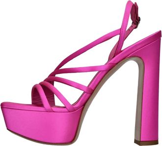 Le Silla Schoenen, Dames, Roze, 38 EU, Satijn, Sandalen Fuchsia