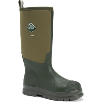 The Original Muck Boot Company Chore Classic Hi Patterned Unisex - Green Neoprene - Size UK 11