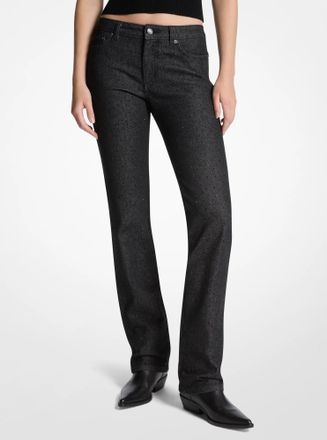 Michael Kors Studded Stretch Denim Cigarette Jeans