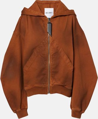 The Attico Degrade cotton zip-up hoodie