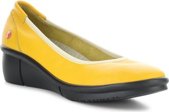Softinos Rem Platform Wedge Pump in Yellow at Nordstrom, Size 10-10.5Us