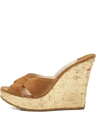 Jimmy Choo London 1139782 Brown - women - Leather/Suede/Leather - 36.5