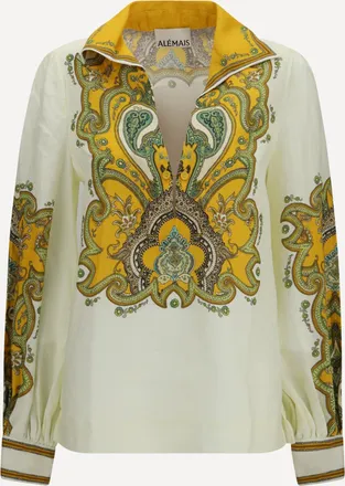 Alemais Porter linen Shirt Female 8