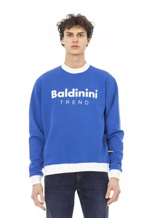 Baldinini Blue Cotton Men Mens Sweater