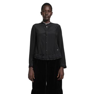 Renli Su Silk and Cotton Fitted Blouse