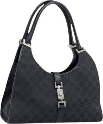 Gucci Pre-owned Vintage Schoudertas - Dames - Vintage Schoudertas - Zwart - ONE Size - Leer - Vintage