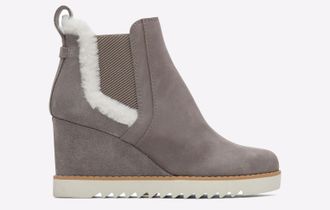 Toms Toms Maddie Boots Womens - Grey Leather - Size UK 8