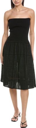WeWoreWhat Weworewhat Ribbed Broderie Mini Dress