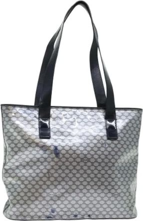 Celine Pre-owned Tote Bags, female, Gray, Size: ONE SIZE Pre-owned Vintage Canvas Tote Bag