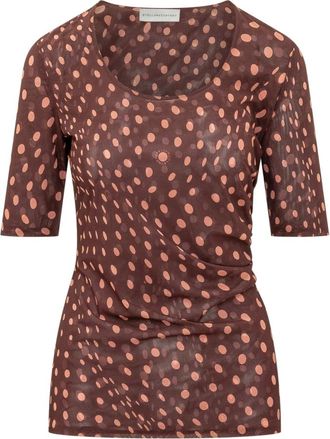 Stella McCartney Mujer, Camisetas, Marr&oacute;n, Talla: S