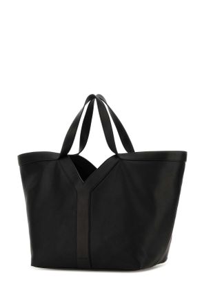 Saint Laurent Womens Black Leather Y Shopping Bag Nero Exterior: Calf Lining: Suede Borse A Mano