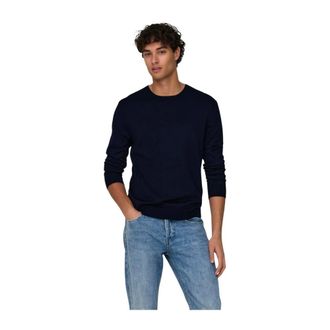 Only & Sons Only & Sons, Truien & Vesten, Heren, Blauw, S, Maglione Wyler