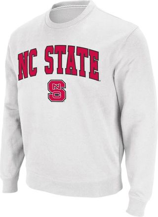 Colosseum Mens Colosseum White NC State Wolfpack Arch & Logo Crew Neck Sweatshirt at Nordstrom, Size Xx-Large