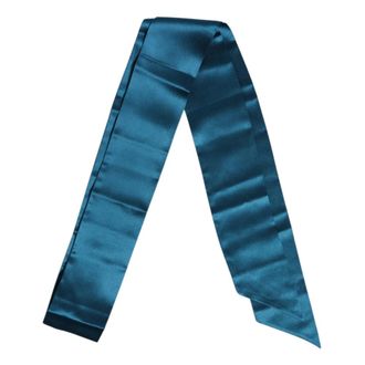 Dolce & Gabbana Pa&ntilde;uelo Envoltura Foulard de Seda Azul - Accessories - unisex - Azul - ONE SIZE