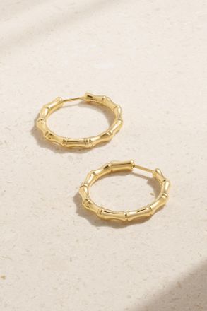 Anita Ko Orecchini A Cerchio In Oro 18 Carati Bamboo