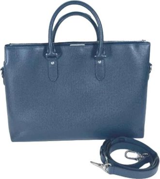 Louis Vuitton Pre-owned Tote Bags, female, Blue, Size: ONE SIZE Pre-owned Vintage Taiga Shoulder Bag