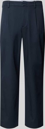 Mc Neal Loose Fit Bundfaltenhose mit Ges&auml;&szlig;taschen in Marine, Gr&ouml;&szlig;e 46