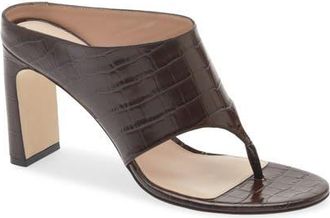 Stuart Weitzman Babette Thong Sandal in Walnut at Nordstrom, Size 6.5