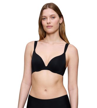 Triumph B&uuml;gel-BH TRIUMPH Body Make-Up Illusion, Damen, Gr. 70, Cup B, schwarz, Microtouch, Obermaterial: 49% Polyamid, 35% Polyester, 16% Elasthan, Basic, BHs
