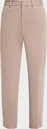 Emporio Armani Men & apos;s Micro-Jacquard Flat-Front Trousers