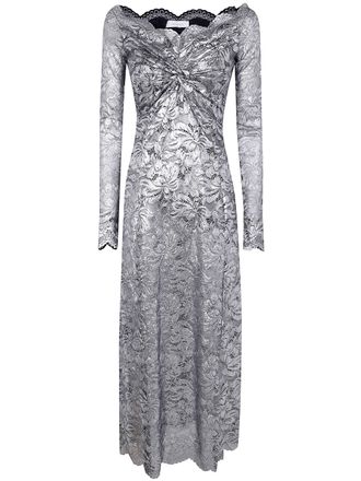 Paco Rabanne Long Sleeves Long Lace Dress