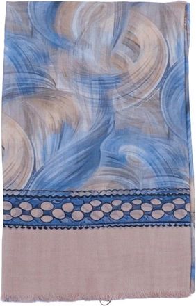 D'Aniello Stola Perla 140 x 180 - unisex - Sjaals - Blauw - ONE Size - Accessoires