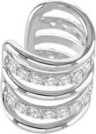 Lucy Quartermaine Melody Ear Cuff with White Topaz in Sterling Silver at Nordstrom