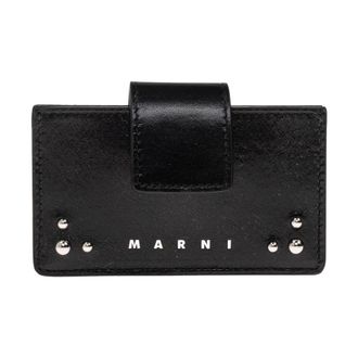 Marni Portacarte con Logo - - Accessories - Donna - Nero - ONE SIZE