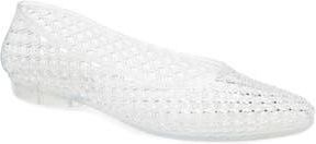 Jeffrey Campbell Bestie Jelly Flat in Clear at Nordstrom Rack, Size 10
