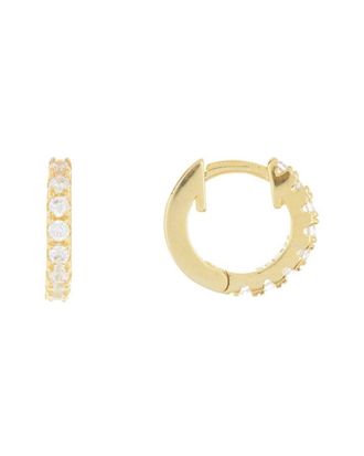 Adornia Adornia 14K Over Silver Huggie Earrings