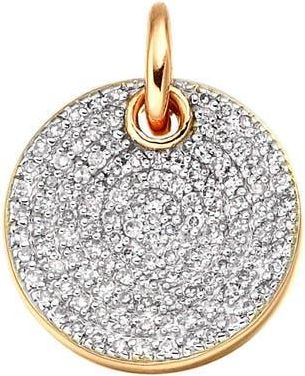 Monica Vinader Ava Diamond Disc Pendant Charm (Online Trunk Show) in 18Ct Gold Vermeil/ss at Nordstrom