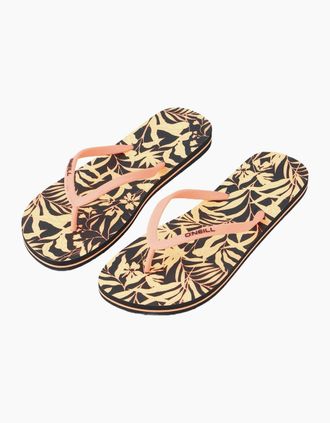 O'Neill Womens ONeill Womens Profile Graphic Flip Flops - Brazilian Sun - Size: 7/8 uk