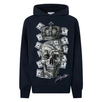 Philipp Plein Hoodies & sweatvesten, Heren, Blauw, XS, Hoodies