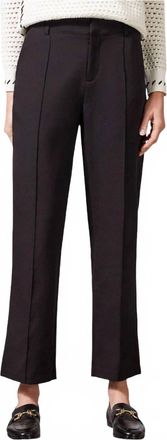 Tribal Fly Front Straight Trouser In Black