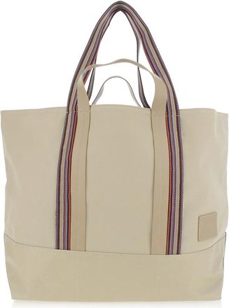 Paul Smith Shopping Tela Manici Riga - Heren - Shoppers - Beige - ONE Size - Katoen - Tassen