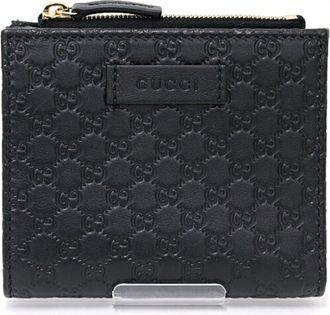 Gucci Black Pink White Yellow Leather Wallet (Bi-Fold) (Pre-Owned)